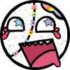 The awesome face but edited to be Funfetti